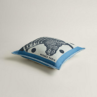 Zebre Zig Zag pillow - Beige | Hermès Greece